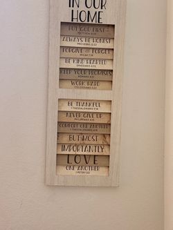 Farmhouse Wood Bible Verse Wall Sign
