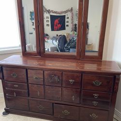 Drawer Stand With Mirror