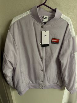 NEW Nike Team jacket in lilac & white size M
