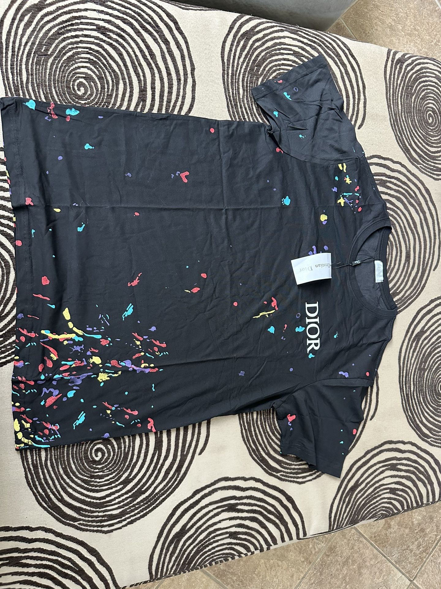 Black Christian Dior Color Brand New T shirt
