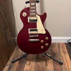 Epiphone Les Paul Limited Edition Guitar Worn Wine Red