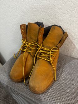 Timberland Wheat Nubuck Lace-Up Boots