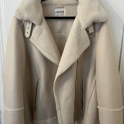 Vigoss Faux leather and fur Moto jacket