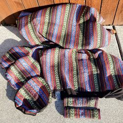 Back Car Seat Covers, Boho Tribal Print, Universal Fit