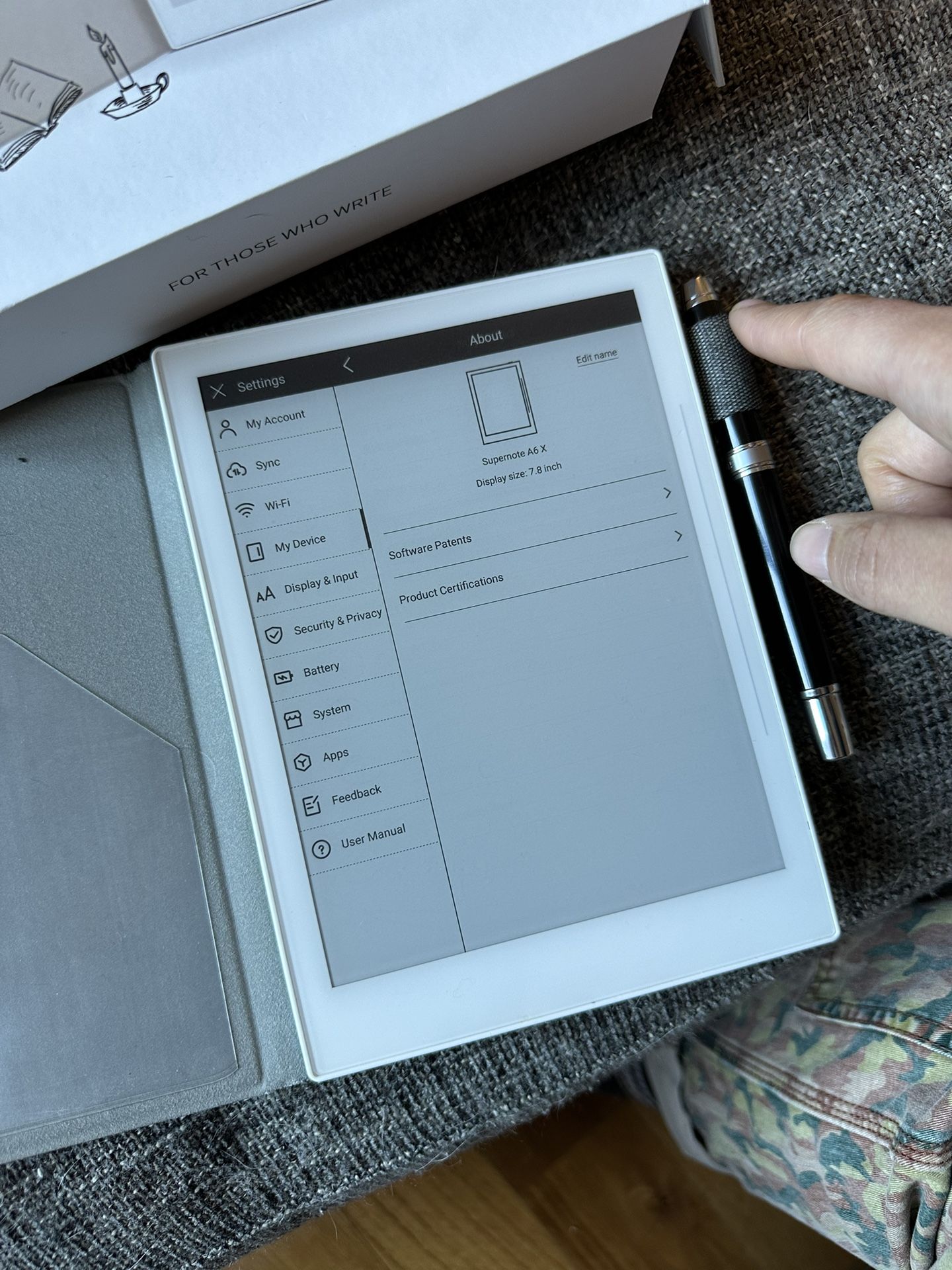 Supernote A6X — With Heart Of Metal Pen And Scribe Premium Pen