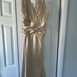 Gold Prom Dress, Wedding 