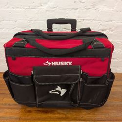 Husky 18in 18 Pocket Rolling Tool Bag