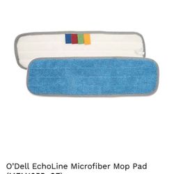  Microfiber Mop Handle, Aluminum, Silver  , O’Dell EchoLine Microfiber Mop Pad (MFM185B-CF)