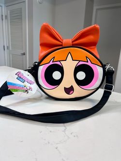Powerpuff Girls Blossom Head Pink Crossbody Bag NEW