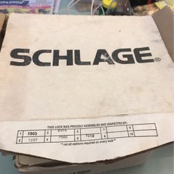 New Schlage Commercial Grade Passage Lock  No Key Gold Finish