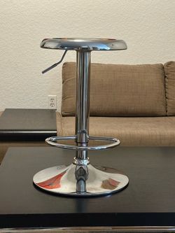 4 metal silver barstool chair