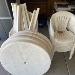 Plastic Table And Chairs 