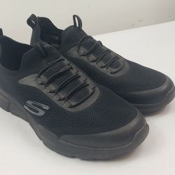 Skechers Dual-Lite Men's Athletic Memory Foam Sneaker Shoes Black Size 12