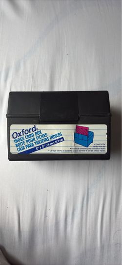 Oxford index card box