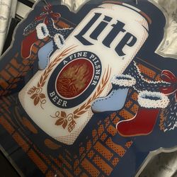 Brand New Miller Lite Neon ! Very Nice 250 Or Best Offer !