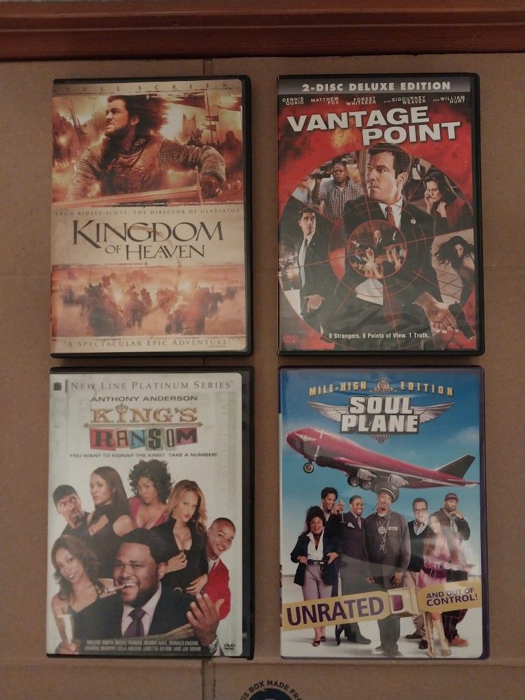 DVD Movies FREE Lot of 4 Different