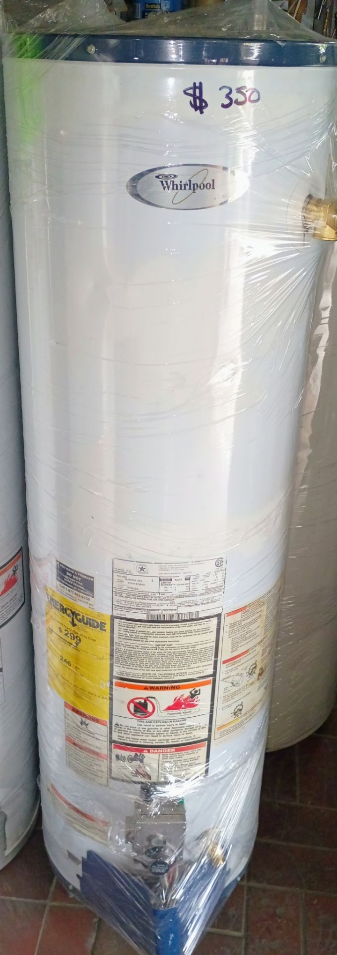 Whirlpool water heater 30gl