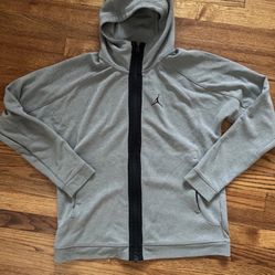 Jordan Dri Fit Fleece Zip Up Hoodie Large 