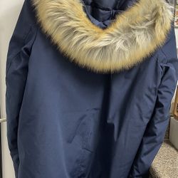 Tommy Hilfiger Parka Jacket Blue Men Size Extra Small Women