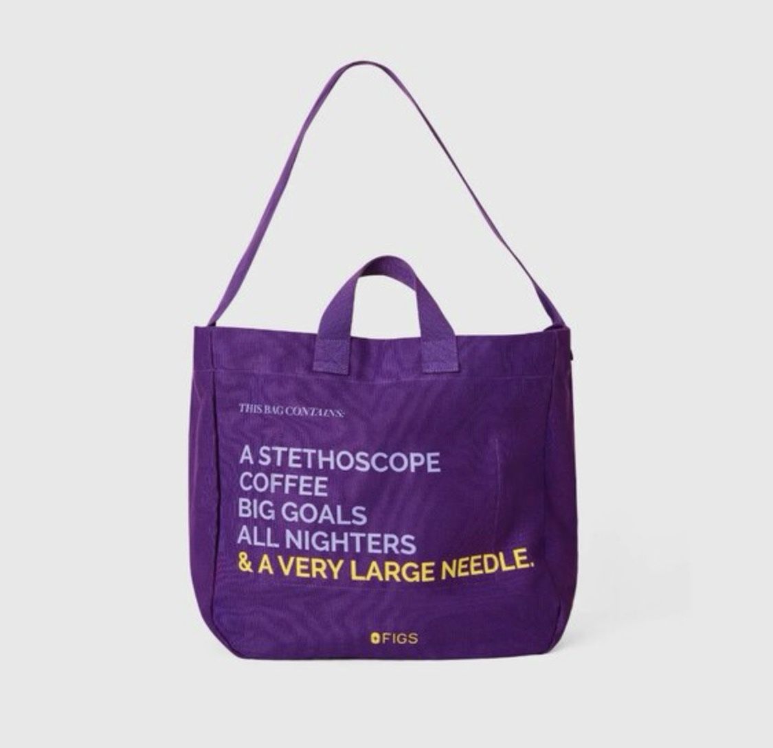 Figs, Canvas, Tote Bag, Purple