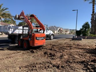 Skid steer dump truck haul off Excavation