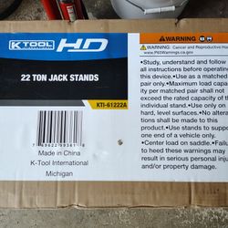 K Tool Hd 22 Tons Jack Stands