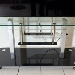 Tv Stand Glass Entertainment Center