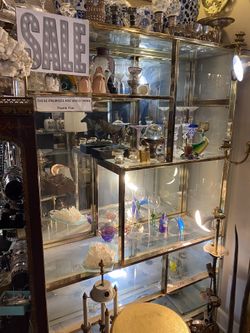 Luxury Gold Plate Metal Shelf With Glass /Rack  $290