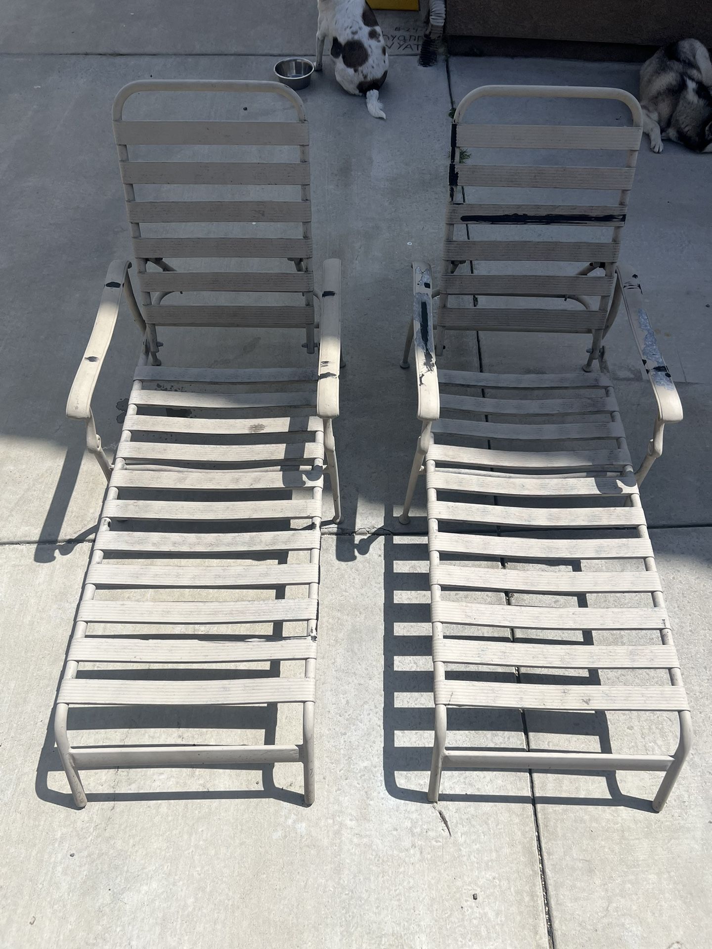 Aluminum Reclining Pool Lounge chairs 