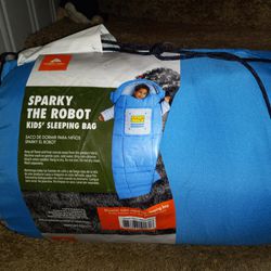 Ozark Trail Sparky The Robot Kids Sleeping Bag Never Used 