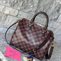 Louis Vuitton Speedy 25 Bandouliere Damier Ebene
