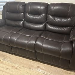 Reclining Sofa. 7ft wide. $400
