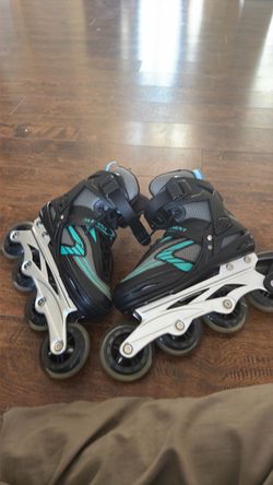 5th element Abec 9 In Line Skates Sz 7 Turquoise Black Women’s Roller Derby us size 8