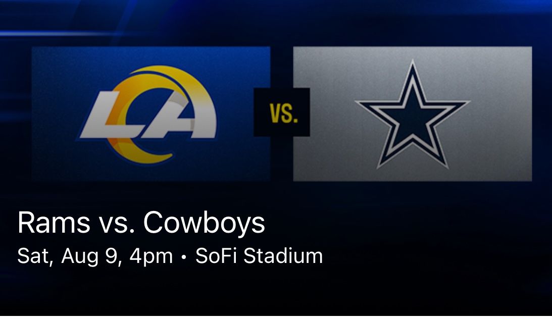 Cowboys vs. Rams