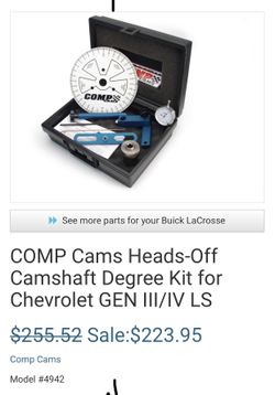 COMP CAMS DEGREE KIT CS PRO HEAD-OFF