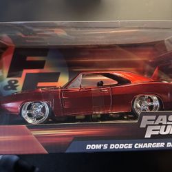 Fast & Furious Dom's Red Dodge Charger Daytona Die Cast 1/24 Car | Jada Toys