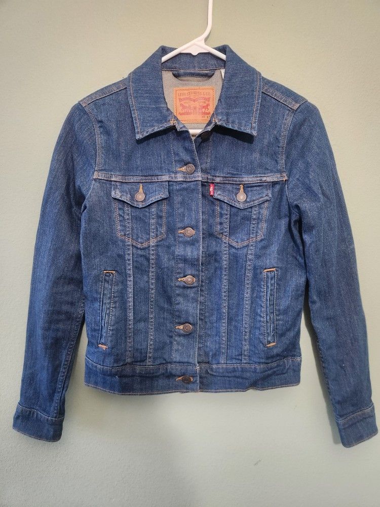 NWOT-Levi's® Original Trucker Denim Jacket, Dark Wash, Size XS