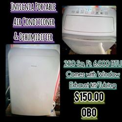 Insignia Portable Air Conditioner/Dehumidifier