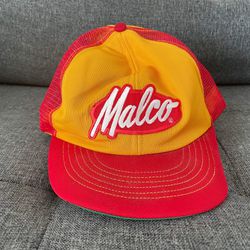 Vintage Malco Hat - Red And Yellow Tools Patch SnapBack Trucker Hat