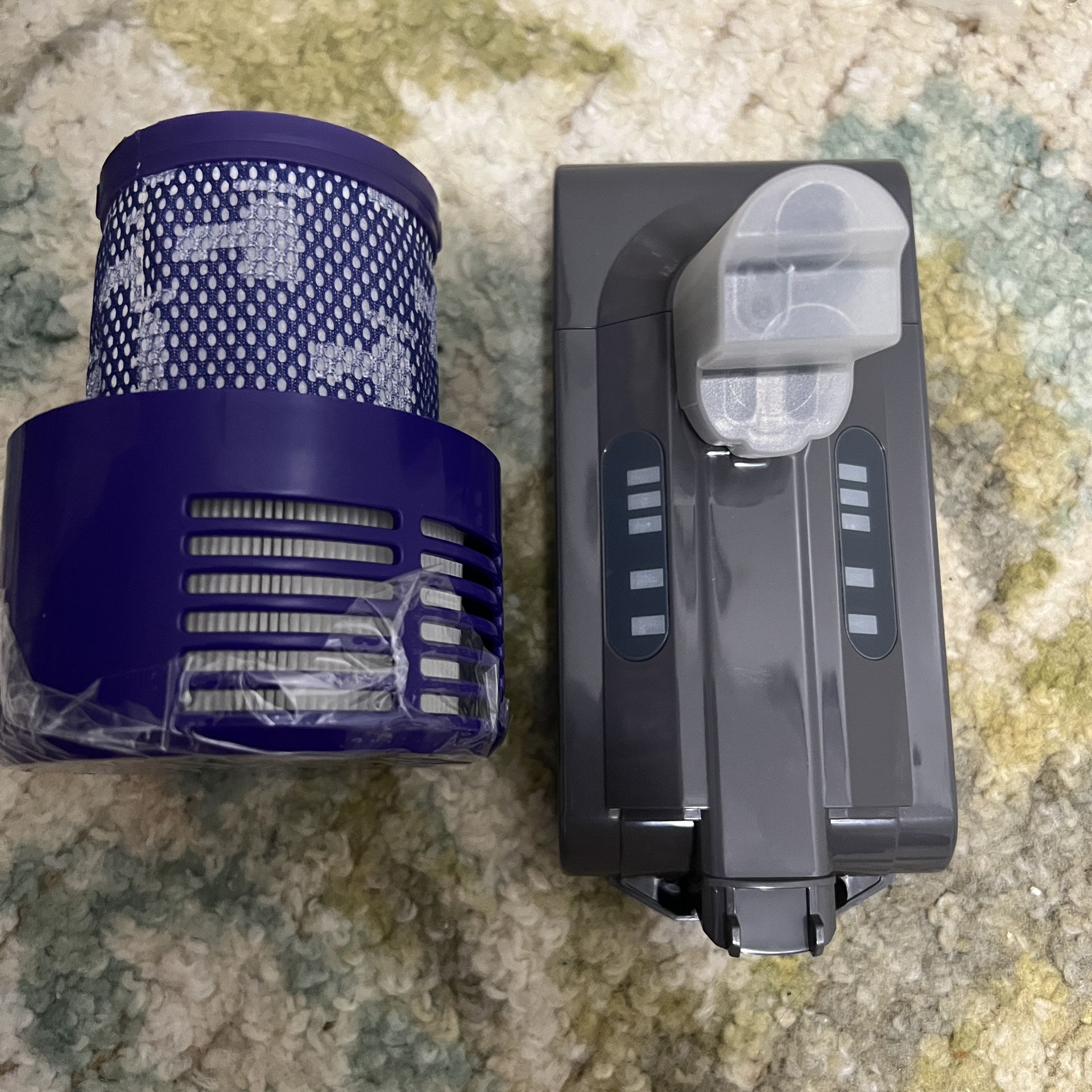 Dyson V10 Replacement Battery 25.2V + Purple Filter (NEW)