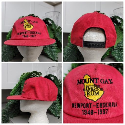 Vtg Mount Gay Eclipse Barbados Rum Hat Newport-Ensenada 1(contact info removed)