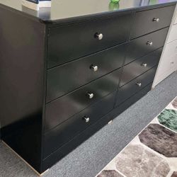 Black 8 Drawer