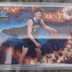 Topps Bowman Basketball Kon Knueppel Crystalized SSP CNB-4 RC Hornets Red /25