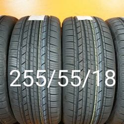 4 New Tires For Sale 255/55/18 We Service Motorcycle Tires