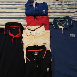 Hugo Boss And Psycho Bunny Polos All Size Small