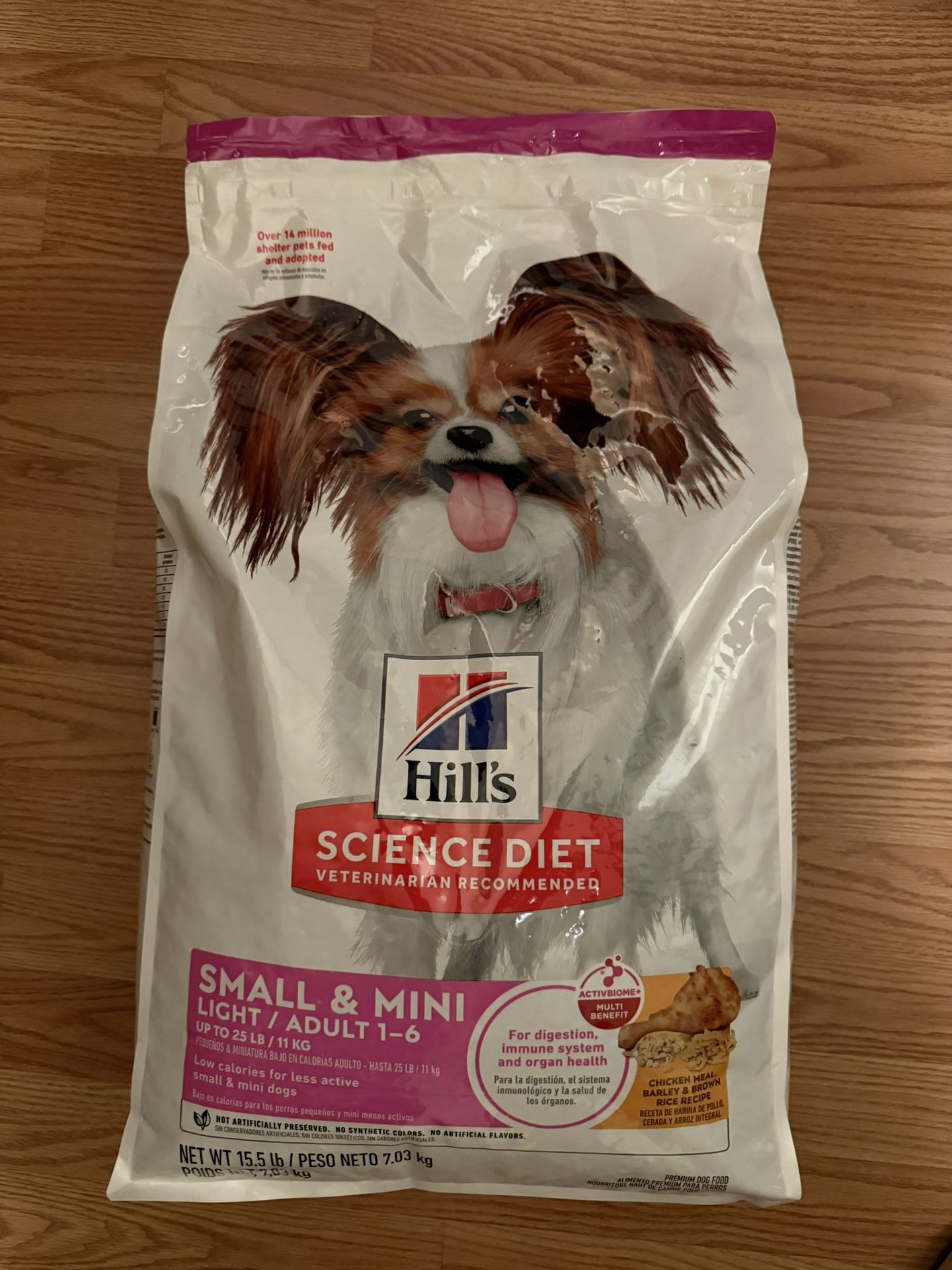 Hill's Science Diet Adult Light Small Breed & Mini Breed with Chicken Meal & Barley Dry Dog Food, 15.5 lbs.