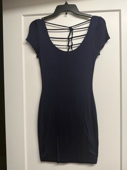 Navy Blue Bodycon Mini Dress