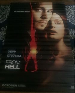 From Hell movie poster - vinyl  Johnny Depp