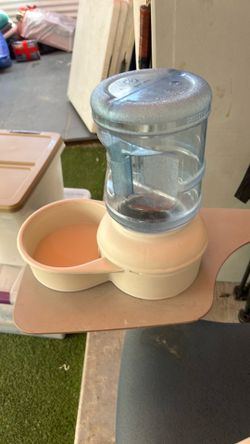 Pet Water Dispenser and Food Bowl Set
