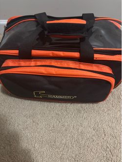 Bowling ball bag, bowling balls, bowling shoes